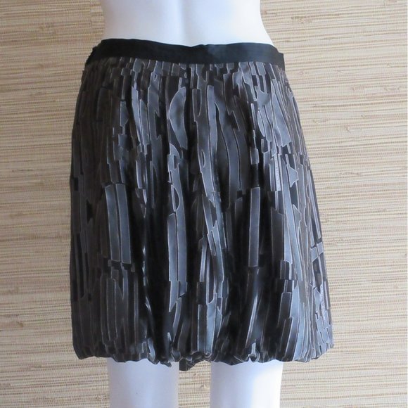 Catherine Malandrino Planetary Devore Mini Bubble Skirt - Picture 4 of 6